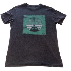 RVCA T-Shirt Sz Medium Vintage Dye Balance of Opposites Skateboarding Tee